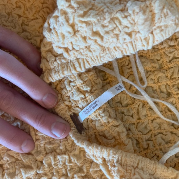 Free People smocked stretchy peach tube top - Picture 4 of 5